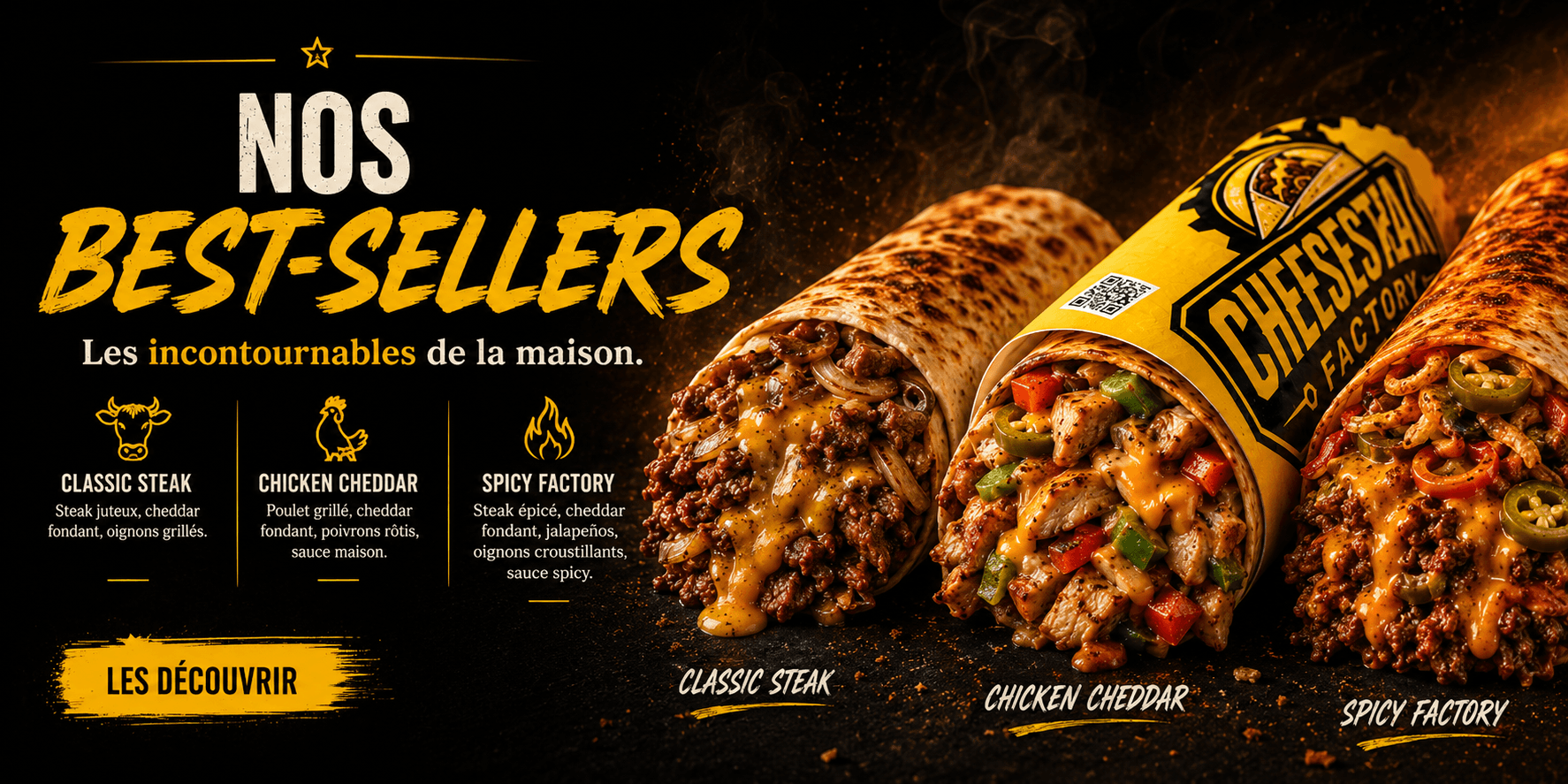 Cheesesteak Factory - nos best-sellers